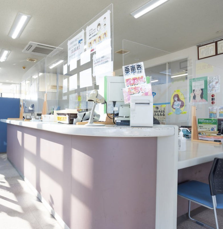 写真:受付
